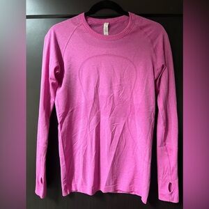LULULEMON Swiftly Tech Long Sleeve, PINK, Size 8